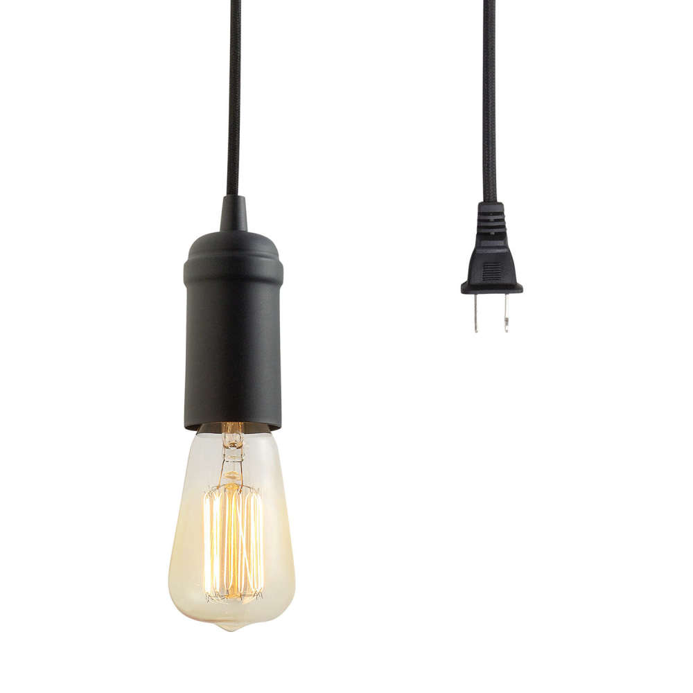 Globe Electric Pendant Light Matte Black 60W E26 2 in 1 1 Light - 3000166 - By Brand  sku 3000166