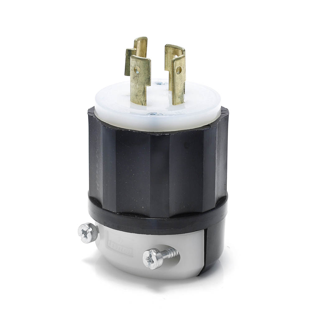 Leviton Grounded Locking Plug 20A 125/250V 3 Pole 4 Wire Nylon - 3004124 - By Brand  sku 3004124
