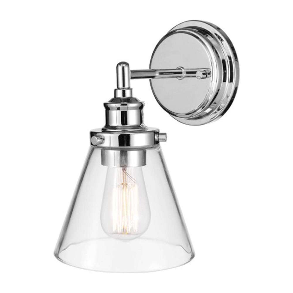 Globe Electric Parker Wall Sconce Chrome 60W E26 1 Light - 3008634 - By Brand  sku 3008634