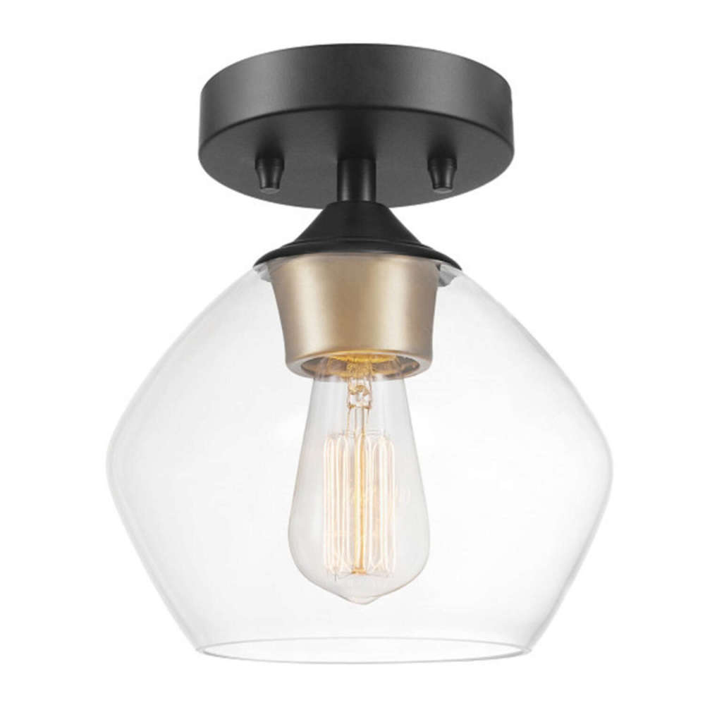 Globe Electric Harrow Ceiling Light Matte Black 60W E26 - 3008644 - By Brand  sku 3008644