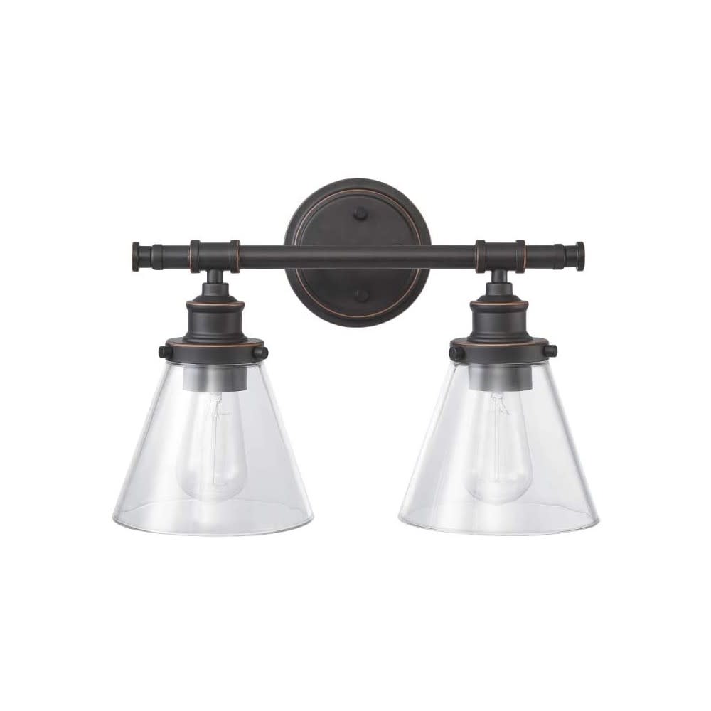 Globe Electric Parker Wall Sconce Oil Rubbed Bronze 60W 2 Light - 3008646 - By Brand  sku 3008646