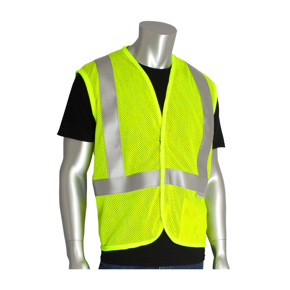 305-2100-L PIP  ANSI Type R Class 2 AR/FR Mesh Vest Hi Vis Ye sku 305-2100-L