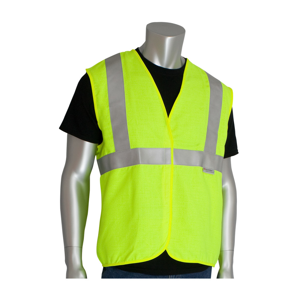 PIP ANSI Type R Class 2 AR/FR Solid Vest Hi Vis Yellow XL - 305-2200-XL - By Brand  sku 305-2200-XL