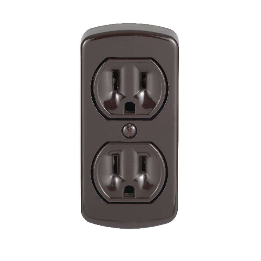 Leviton 15A 125V Brown 2 Pole Grounded Duplex Outlet Receptacle - 30631E - By Brand  sku 30631E
