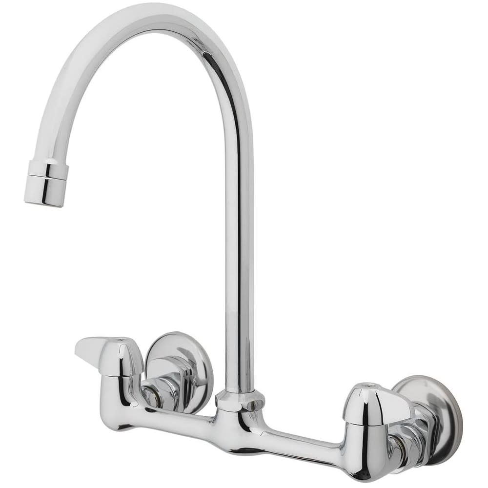 Homewerks Utility Kitchen Faucet Chrome 2 Handle Low Arc - 3190-40-CH-BC-Z - By Brand  sku 3190-40-CH-BC-Z