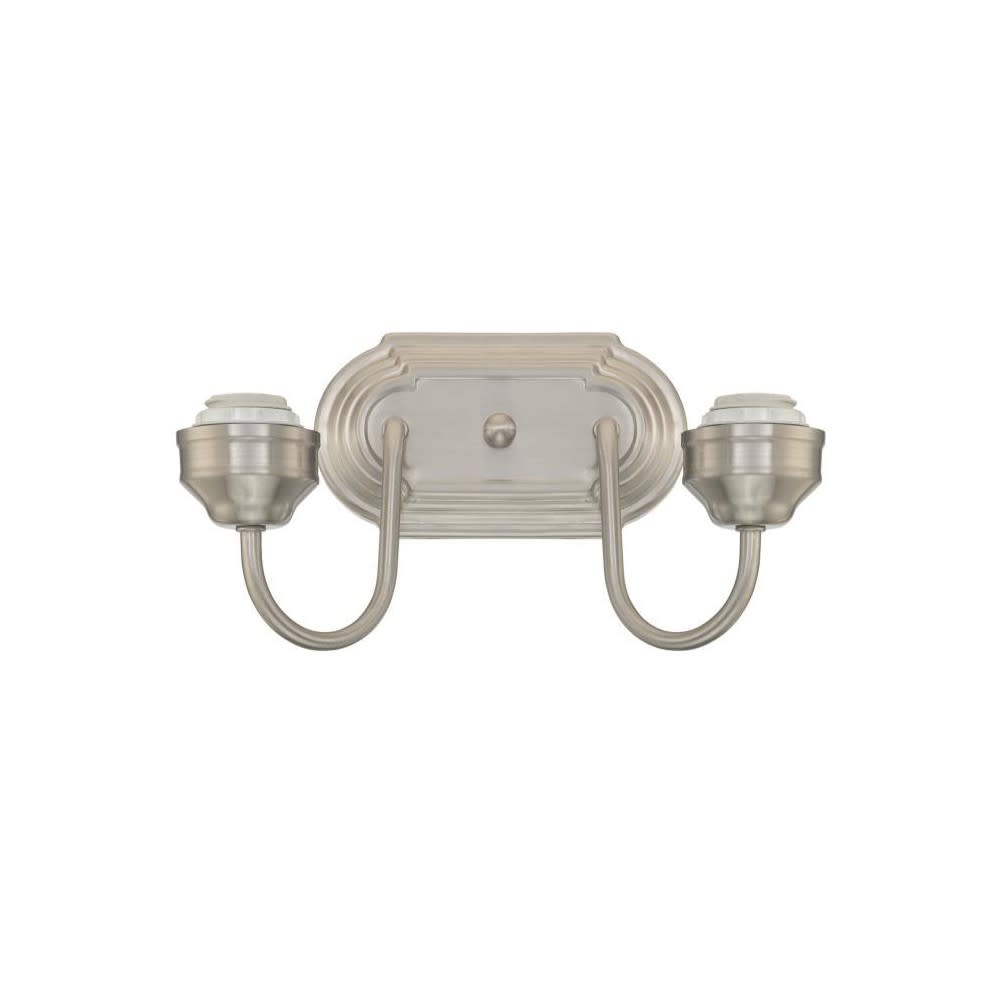 

Westinghouse Two-Light Indoor Wall Fixture Brushed Nickel