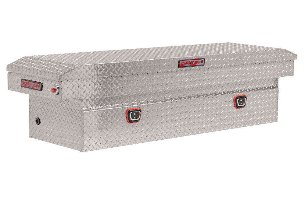 

Weather Guard Saddle Truck Tool Box Aluminum Full Standard Clear