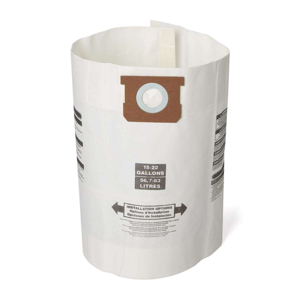 

Craftsman 2 x 10" 15 to 22 Gallon Dust Collection Filter Bag 3pc