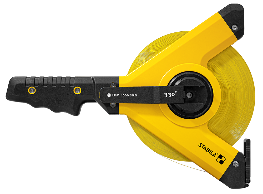 

Stabila Tape Measure LBM 1000 STEEL, 330 Feet Imperial Scale, OPEN REEL TAPE