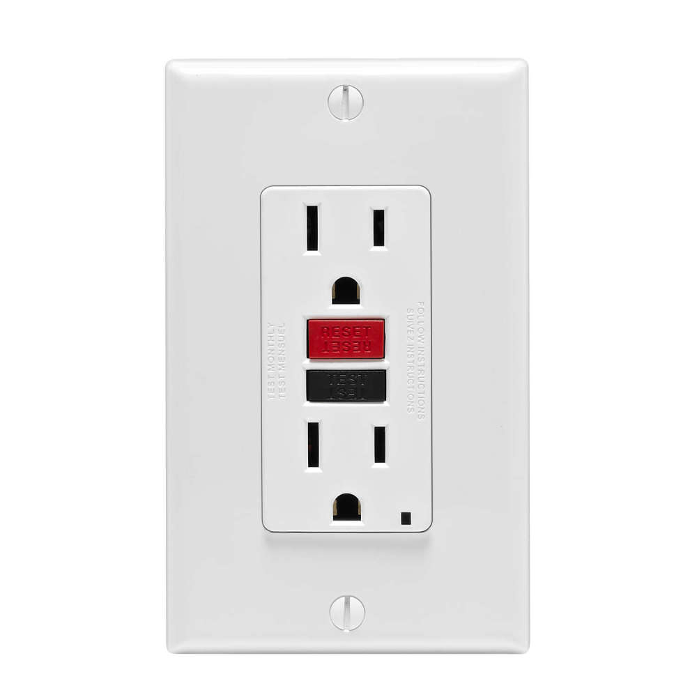

Leviton SmartlockPro GFCI Outlet 15A 125V Duplex White NEMA 5-15R