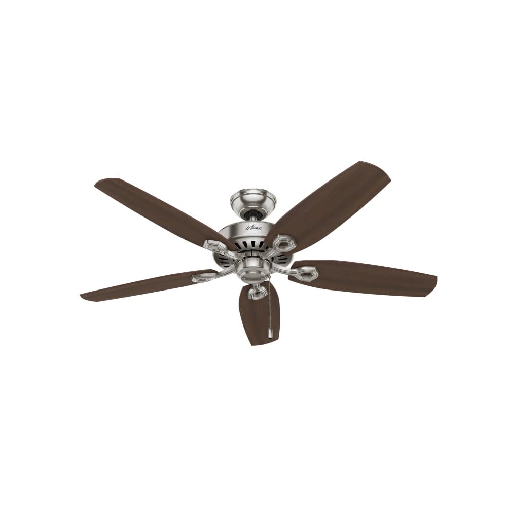 

Hunter Builder Elite Ceiling Fan 52" Nickel Brazilian Cherry