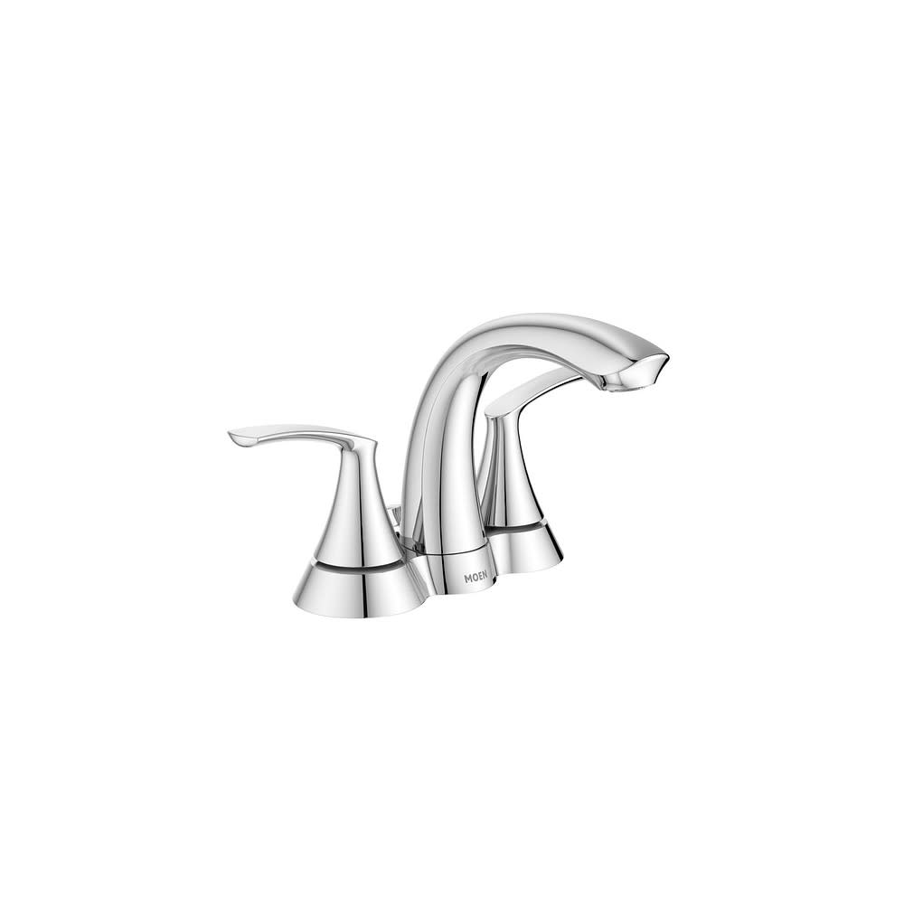 

Moen Darcy Bathroom Lavatory Faucet Chrome 2 Handle Low Arc