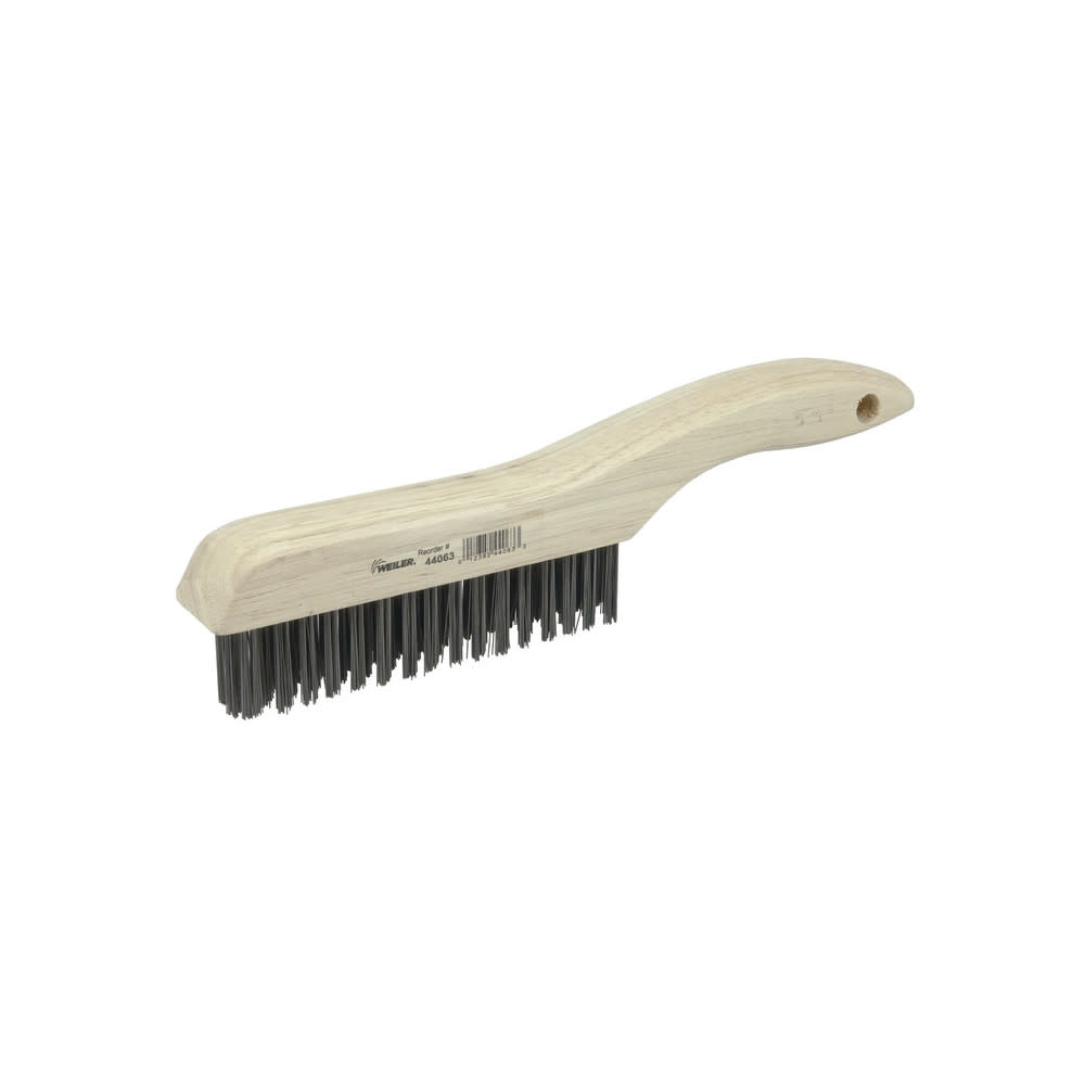 

1-3/16 In. Length Bristle Handle-Style Steel Wire Scratch Brush