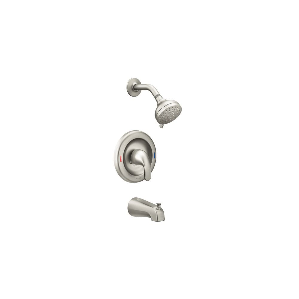 

Moen Adler Tub/Shower Faucet Spot Resist Brushed Nickel 1 Handle