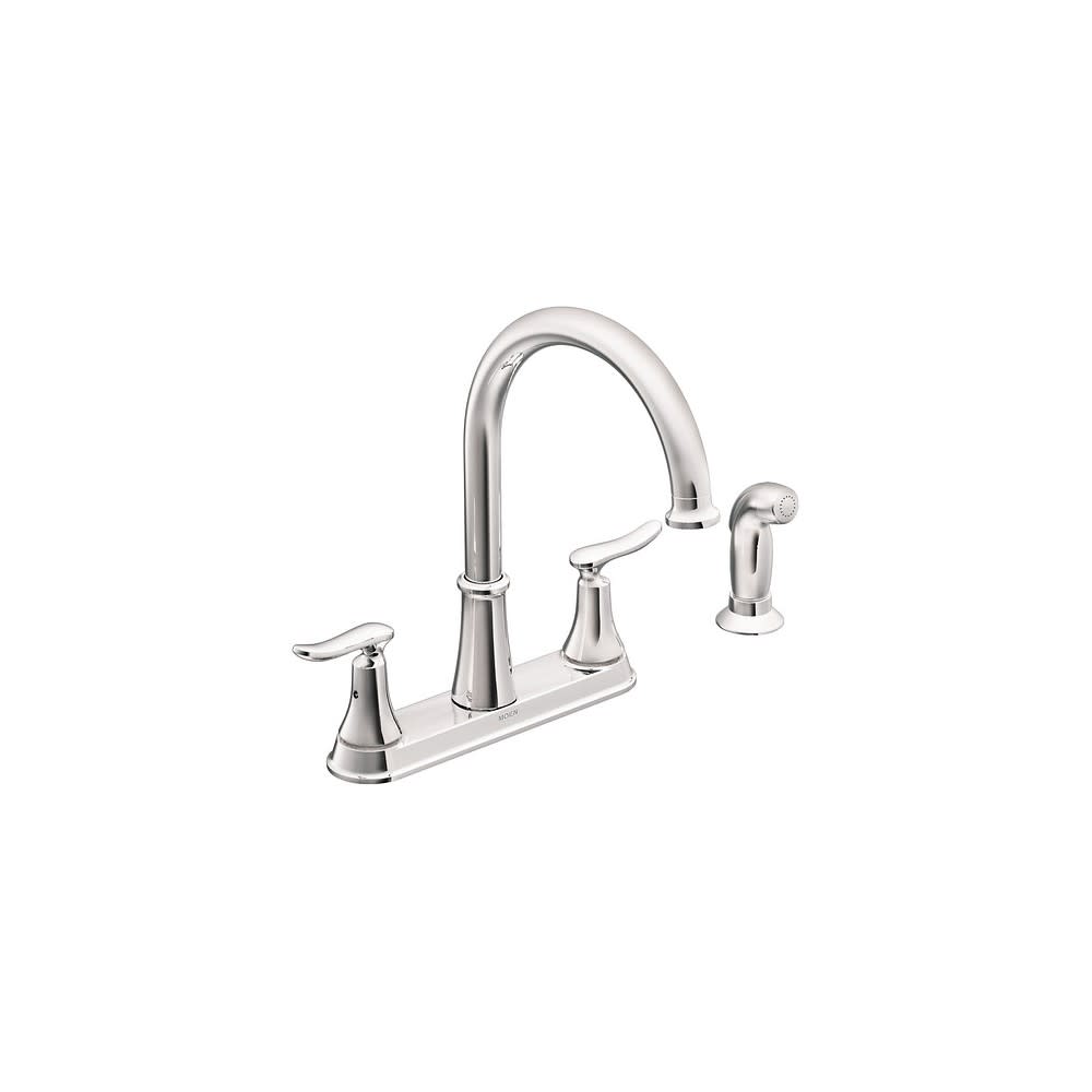 

Moen Solidad Chrome 2 Handle High Arc Kitchen Faucet
