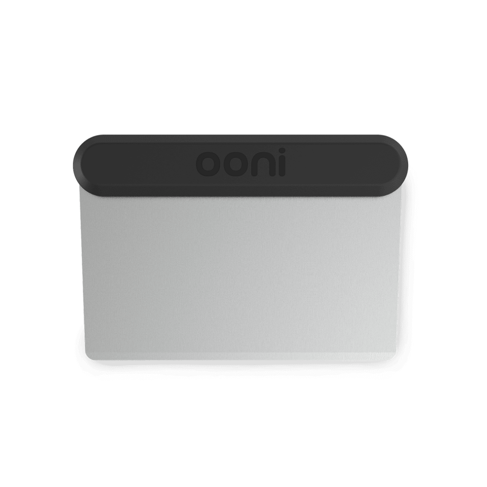Ooni Pizza Dough Scraper 6" x 4" x 0.5" Black/Gray