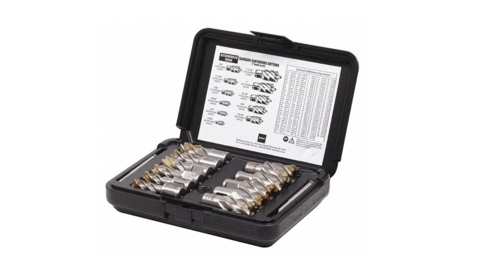 Annular Cutter Set 7/16 to 1 1/16" 1" Depth 11pc