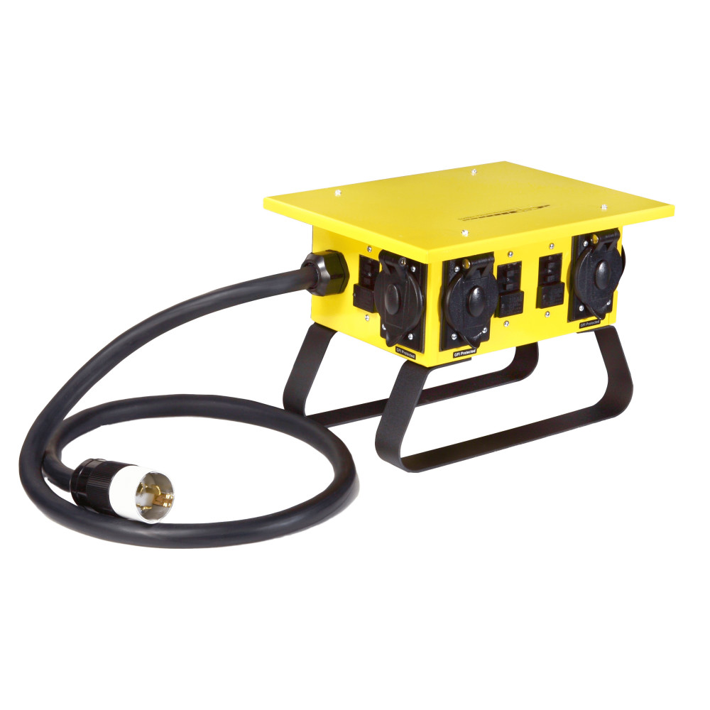 

Southwire Temporary Power Box CEP 125V/250V 30A 1 Phase 4 Outlet GFCI
