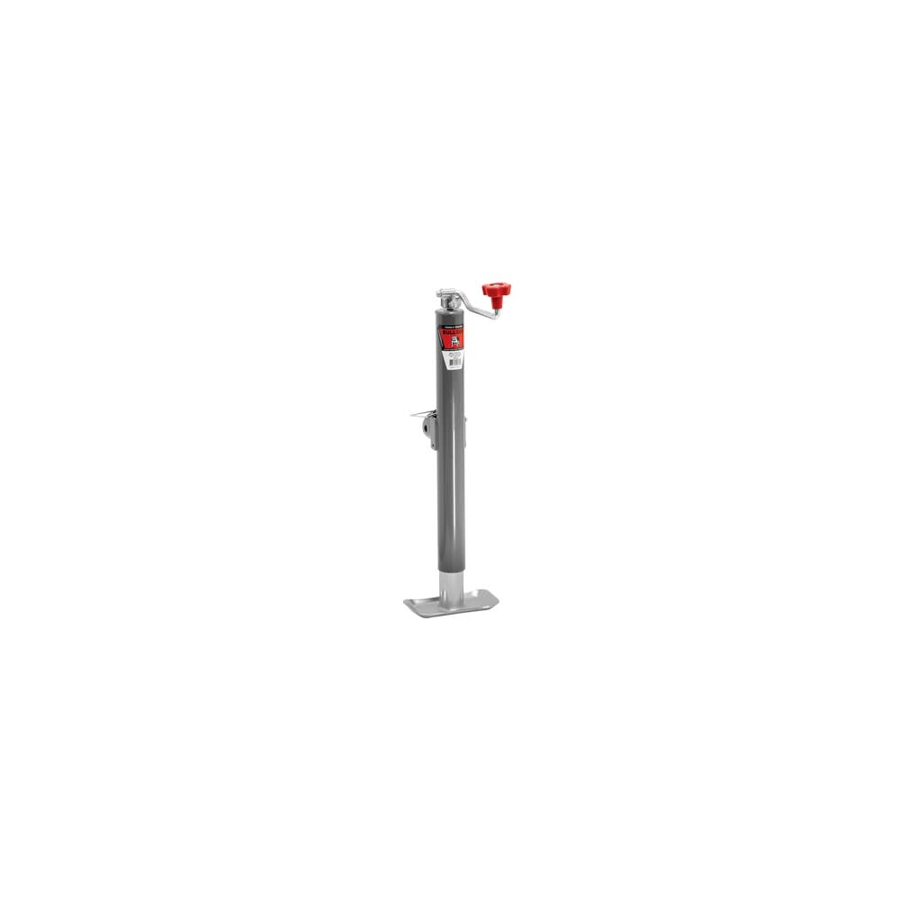 

Reese Bulldog 15" 2000 lbs Gray Steel Top Wind Round Trailer Jack