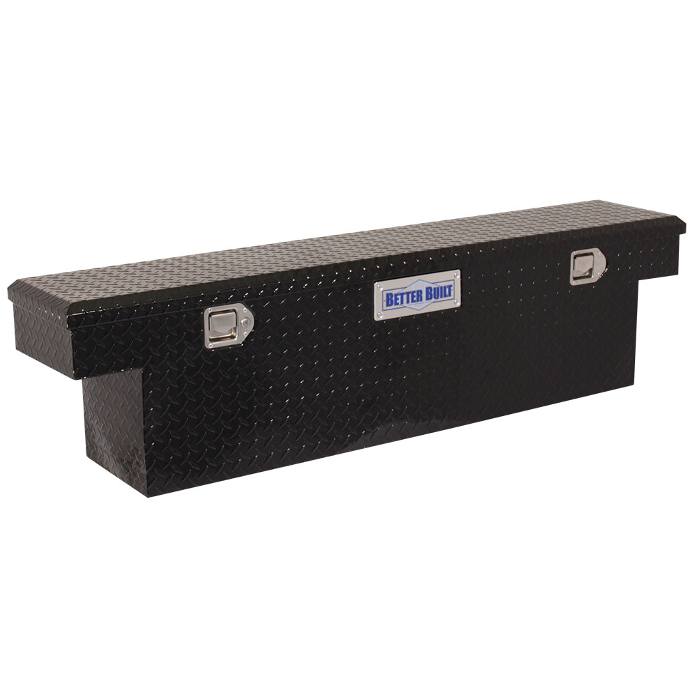 

63" Crown Saddle Truck Tool Box, Single Shock, NARROW, GLOSS BLACK