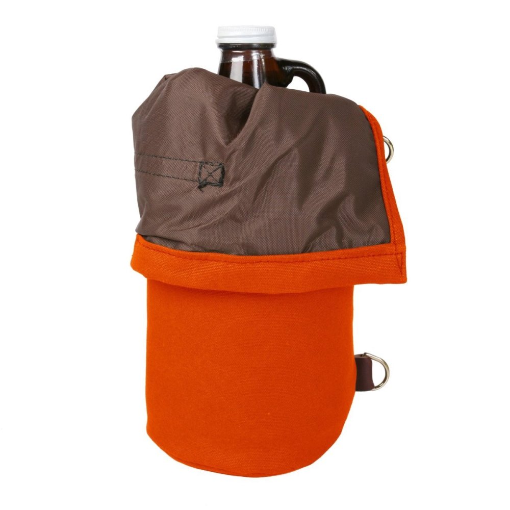 

Orange Canvas One Size Growler Pack