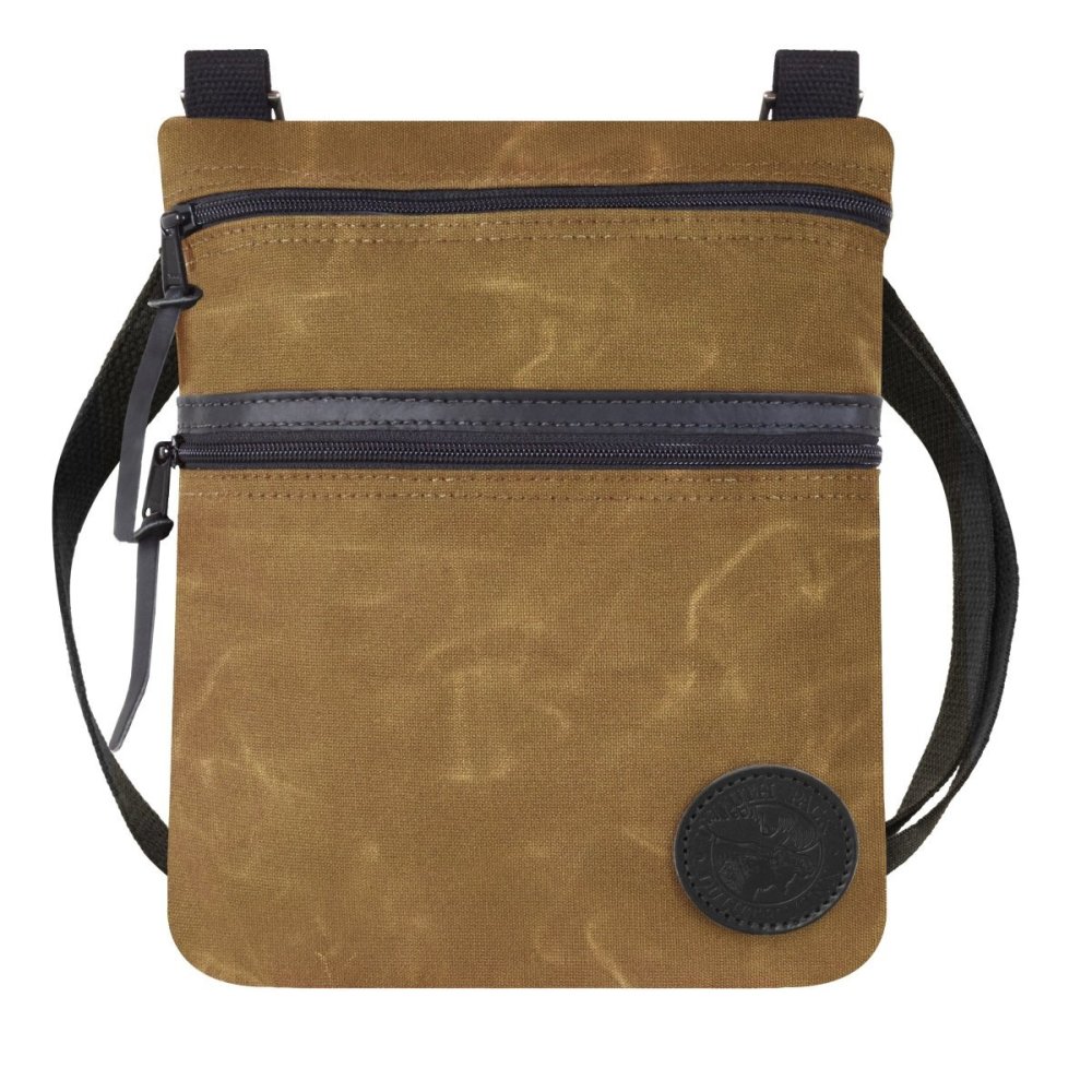 

4 Liter Capacity Wax Khaki Traverse Crossbody Bag