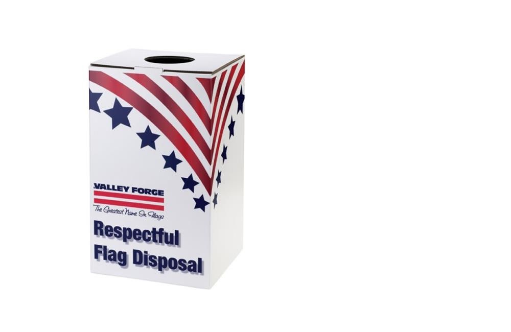 

12.5 In. Width x 22 In. Height x 14 Depth In. Flag Disposal Box