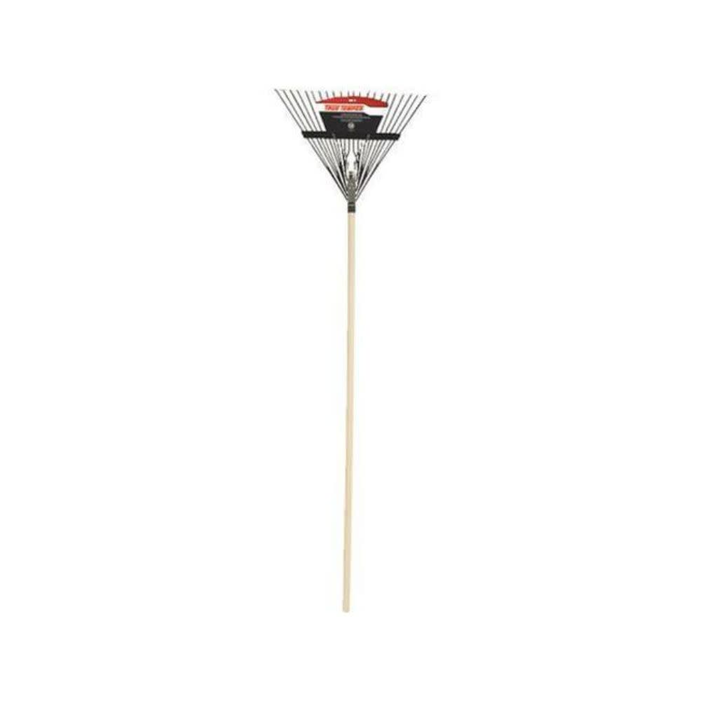 

22-Tine Steel Leaf Rake with Hardwood Handle