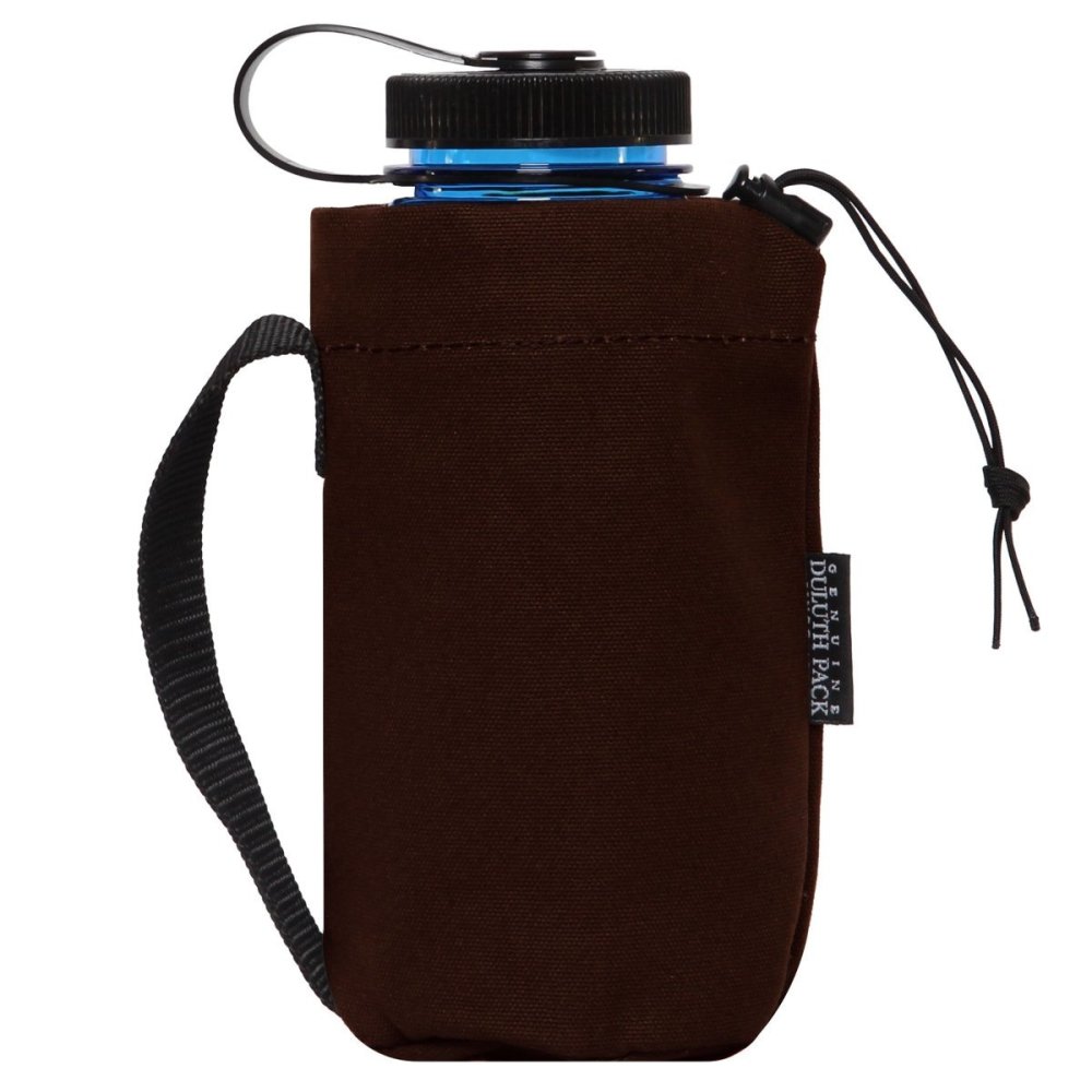 

Brown Canvas Water Bottle Pouch