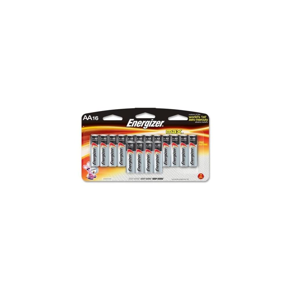 

Energizer MAX Alkaline AA Batteries 1.5V 16pk