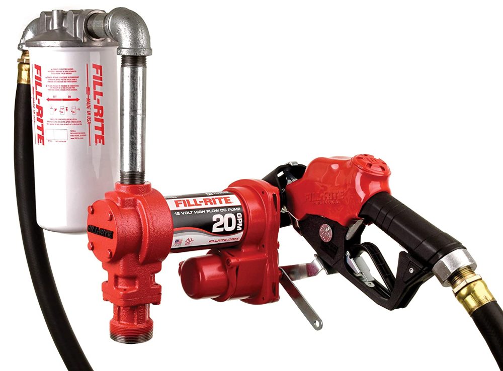 

Fill-Rite 17 GPM, 12V DC High Flow Pump, 1" x 18' Hose, 1" Ultra High Flow