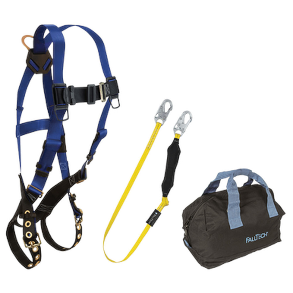 

FallTech Harness & Lanyard Kit with Medium Storage Bag 3pc