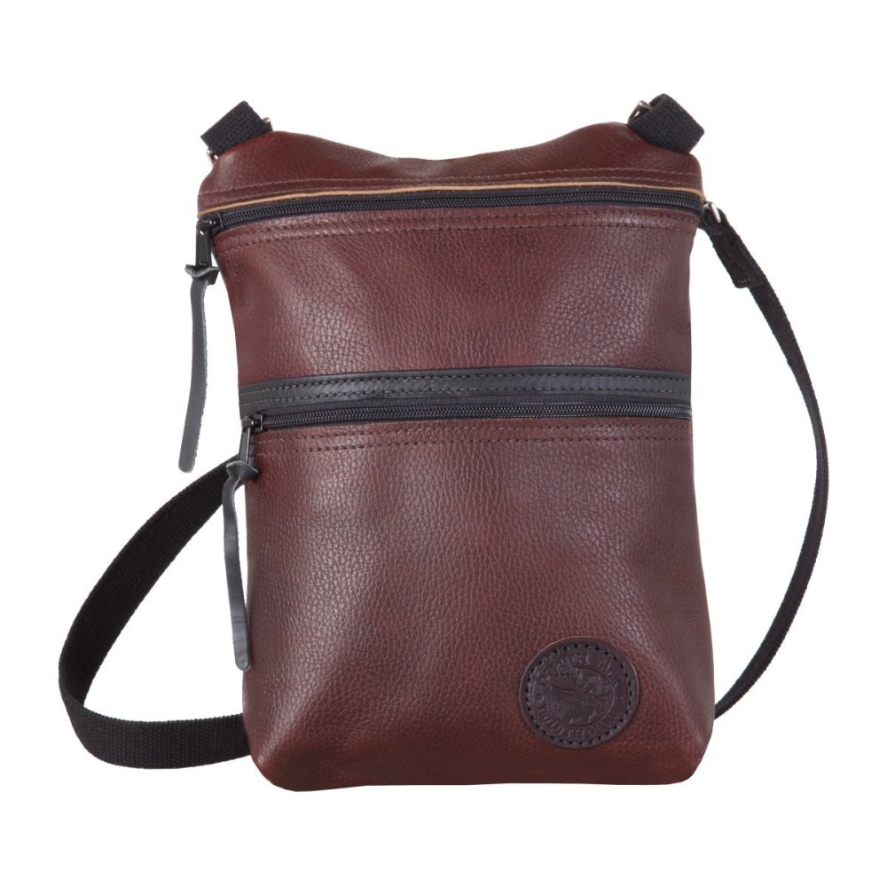 

4 Liter Capacity Brown Pebbled Leather Traverse Crossbody Bag