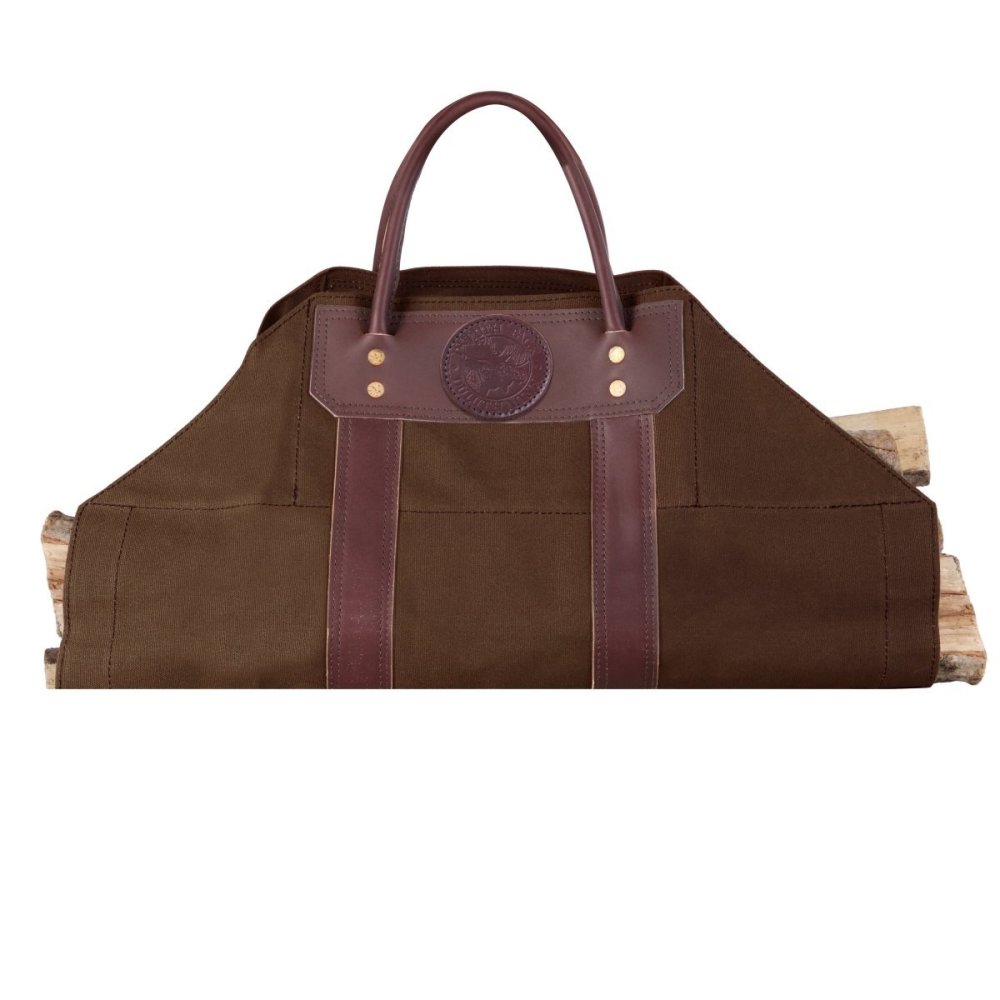 

Brown Canvas Log Carrier