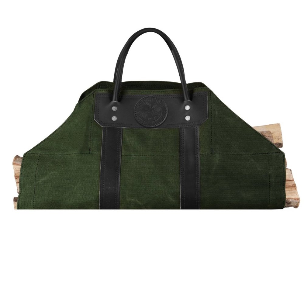 

Wax Olive Drab Canvas Log Carrier