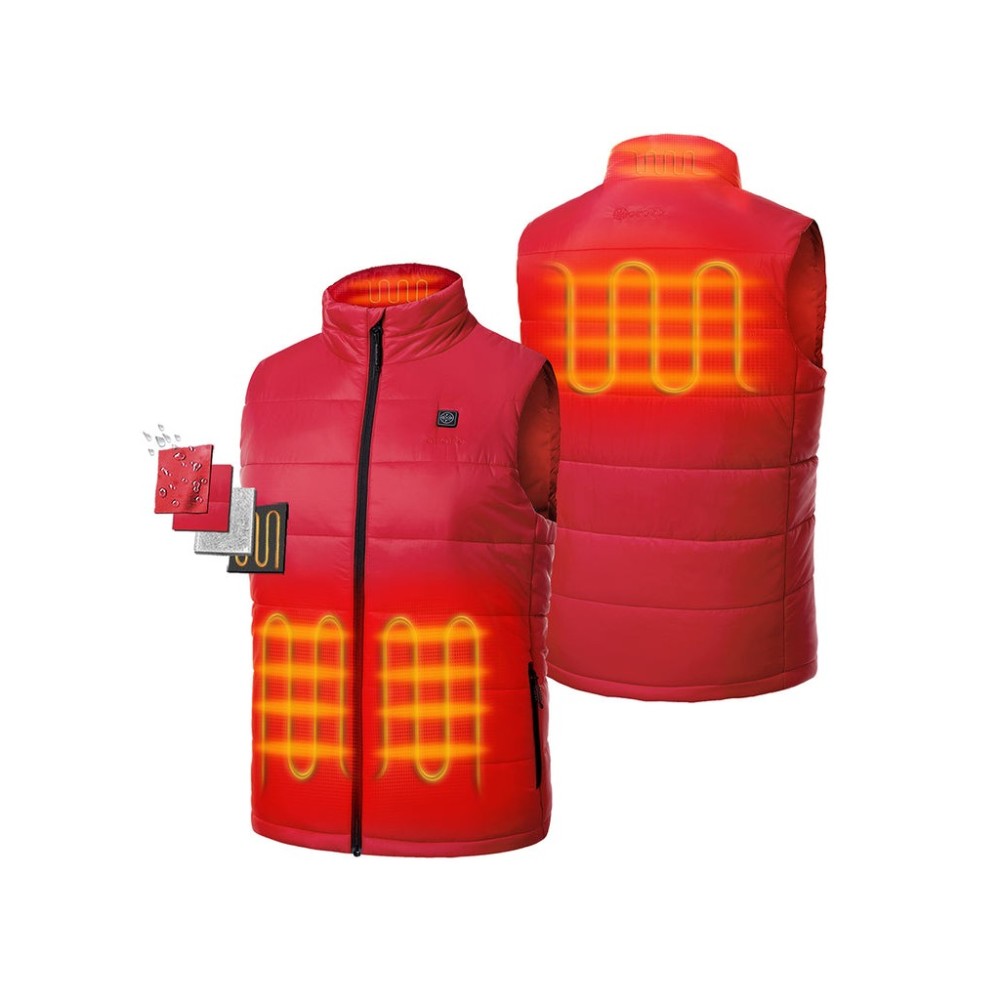 

ORORO Mens Red Classic Heated Vest Kit Small