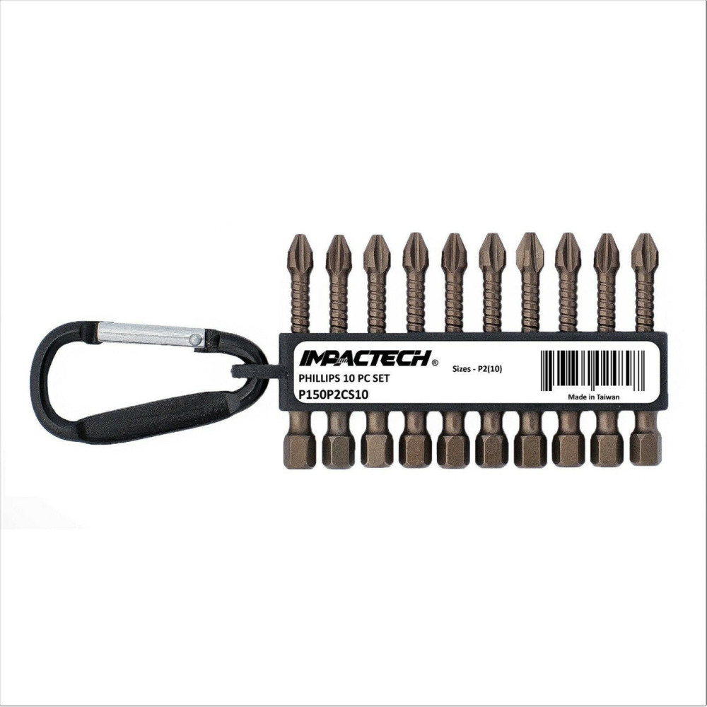 

Vega Impactech Driver Bit Set 10pc 2" Length