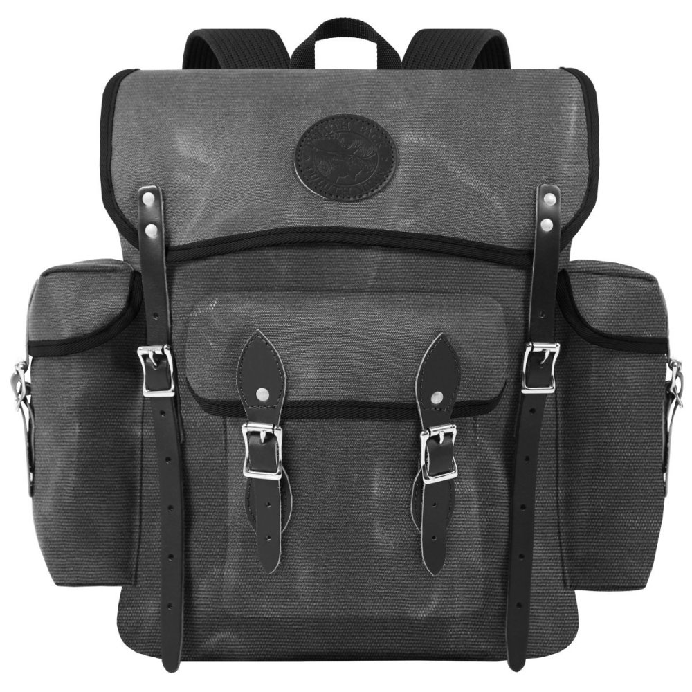 

24 Liter Capacity Wax Gray Canvas Wanderer Backpack