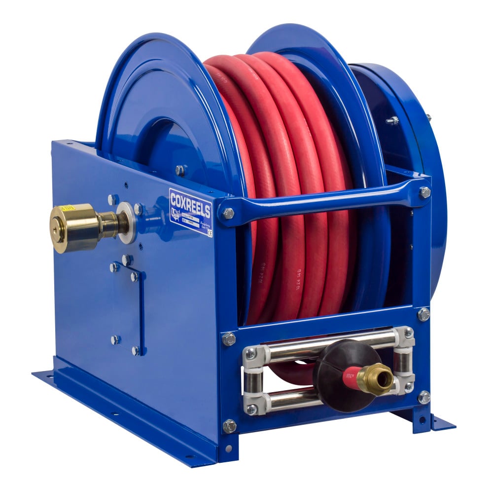 

Coxreels Single Hose Spring Rewind for Fuel 3/4" I.D. 100' Fuel Hose 300 PSI