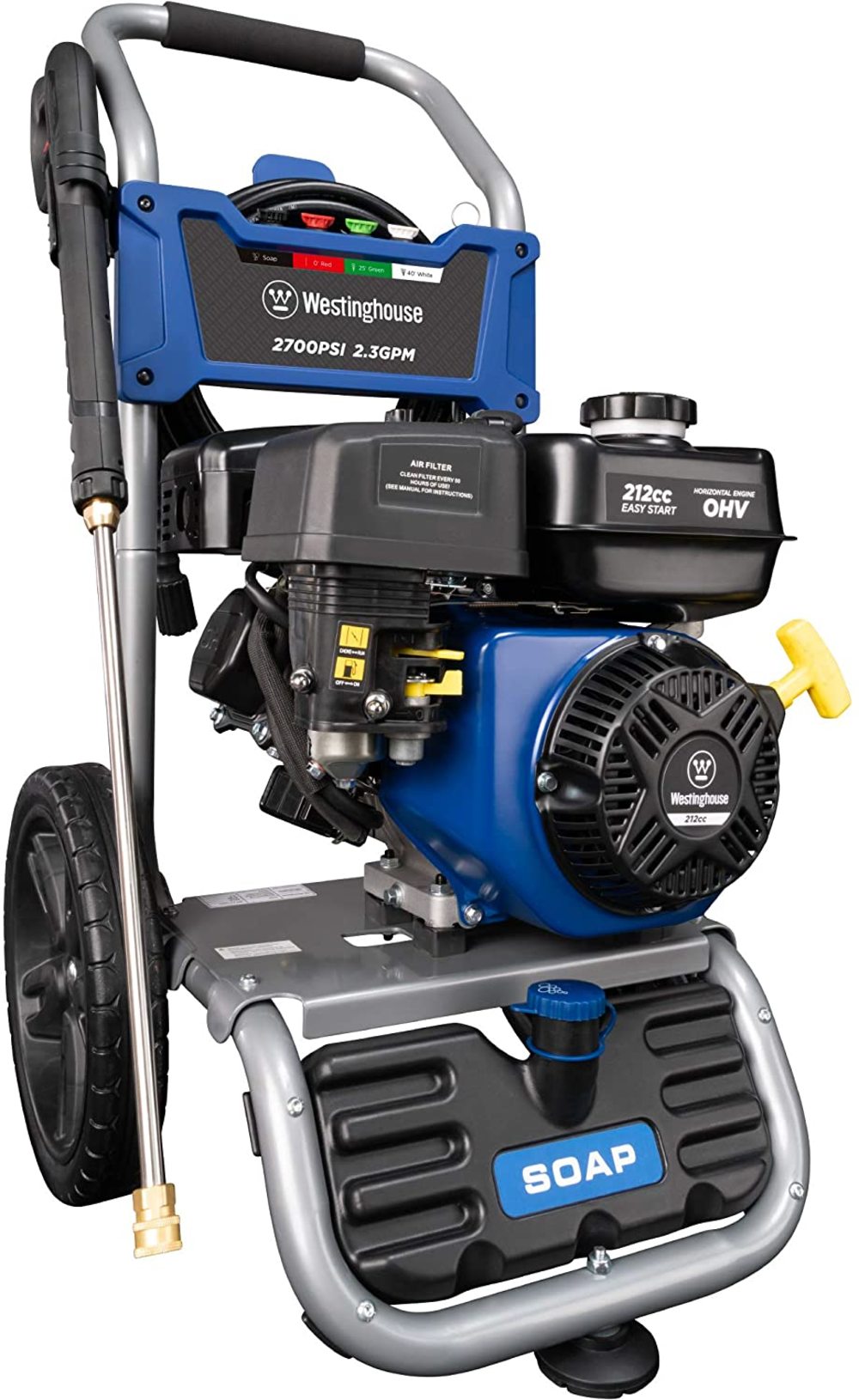 

Westinghouse 2,700 PSI 2.3 GPM Gas Powered Cam Pump Pressure Washer with Quick Connect Tips