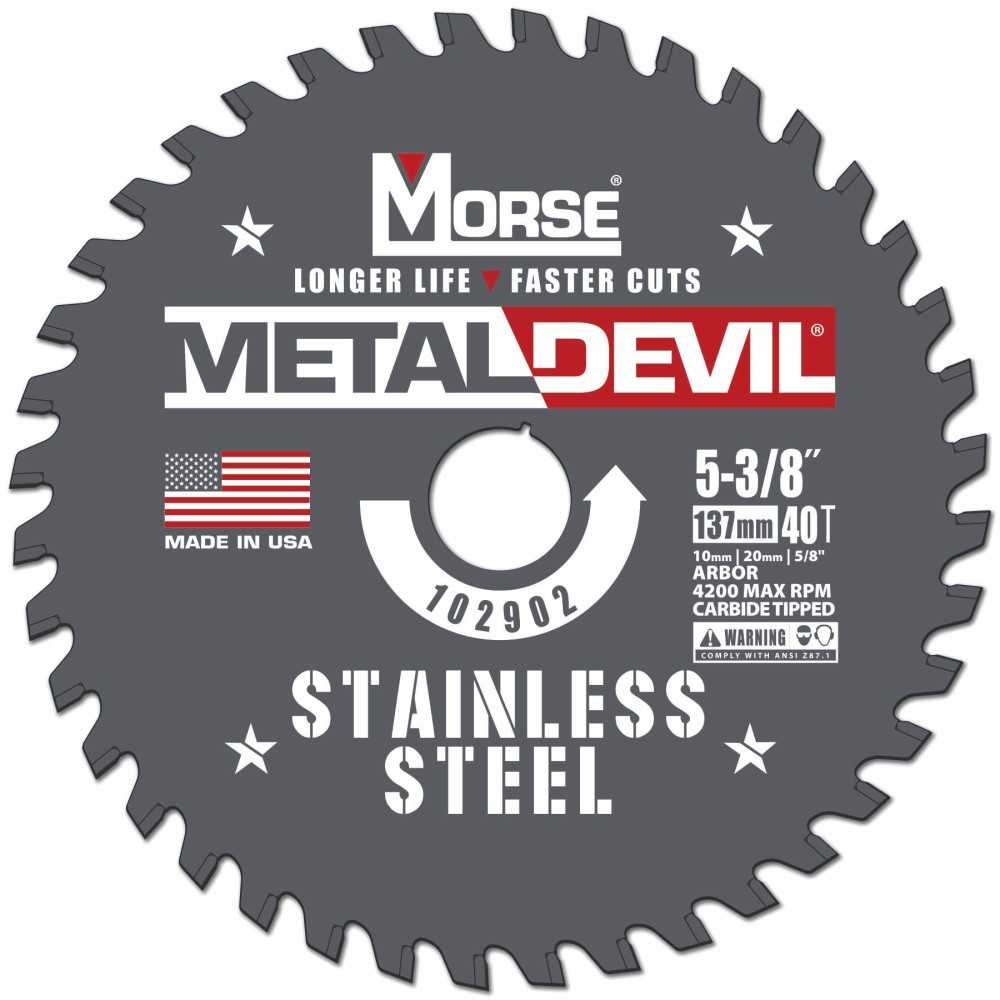

MK Morse 5 3/8" 40 Tooth Stainless Steel Circular Saw Blade
