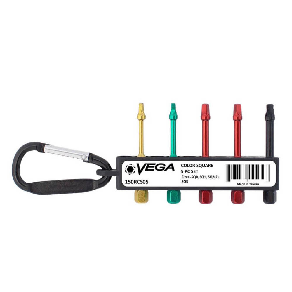 

Vega 2" Color Square Bits Set 5pc