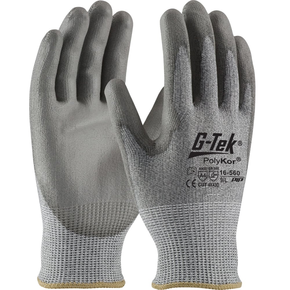 

Protective Industrial Products Gloves Gray Seamless Knit G-Tek PolyKor Blended Medium