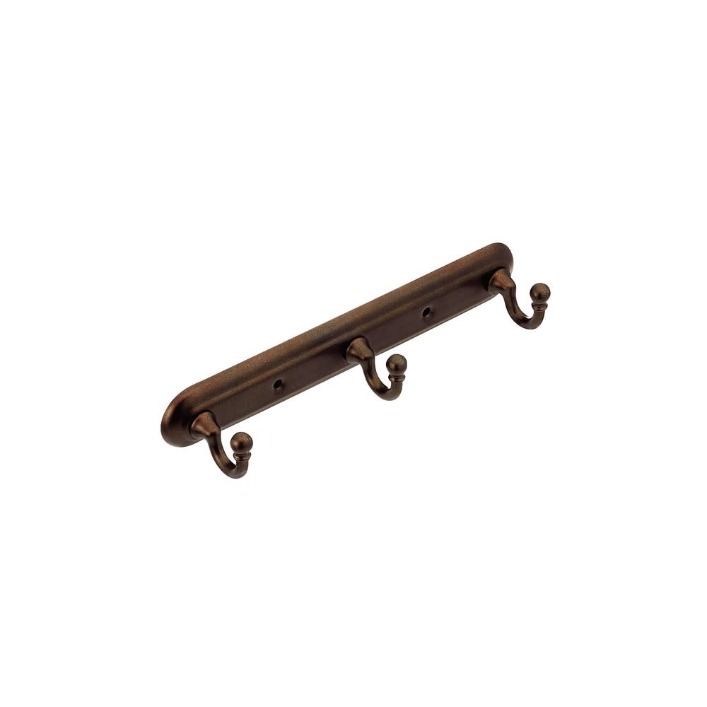 

Moen Yorkshire Bar Triple Robe Hook Old World Bronze Zinc 10"