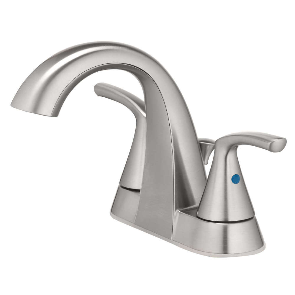

Oakbrook Bathroom Sink Faucet Two Handle Brushed Nickel