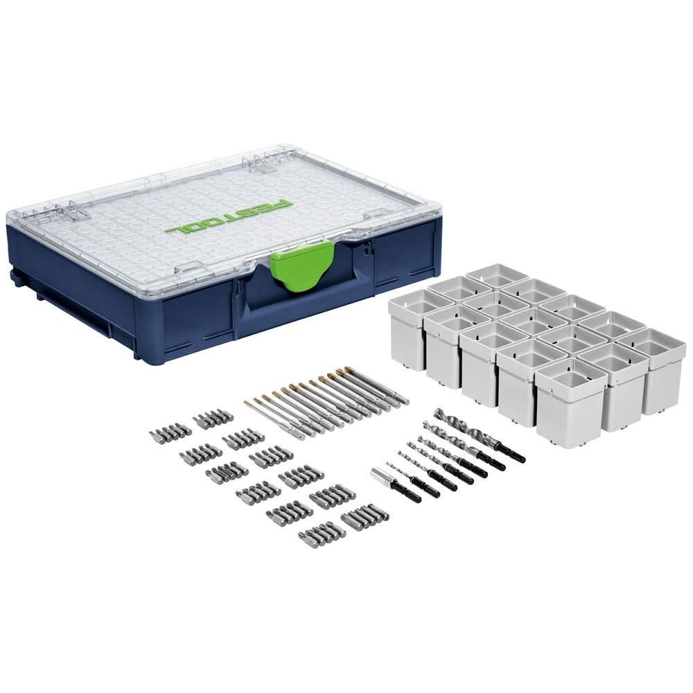 

Festool Systainer3 and Bit Organizer M89 CE-F Centrotec 94pc Set