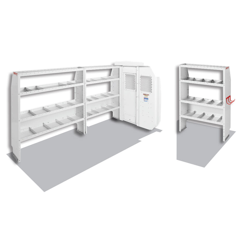 

Weather Guard Commercial Shelving Package for Mid-Roof 148 Inch Wheel Base Ford Transit Vans