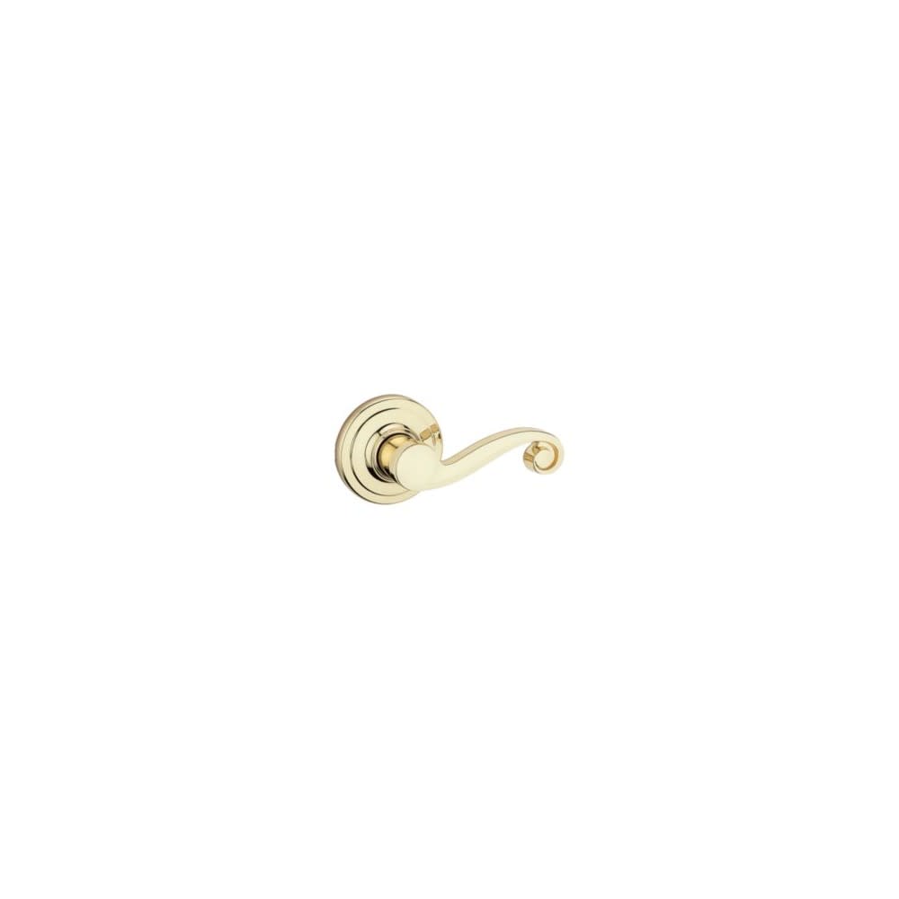 

Kwikset Polished Brass Lido Surface Mount Right Half Dummy Door Lever