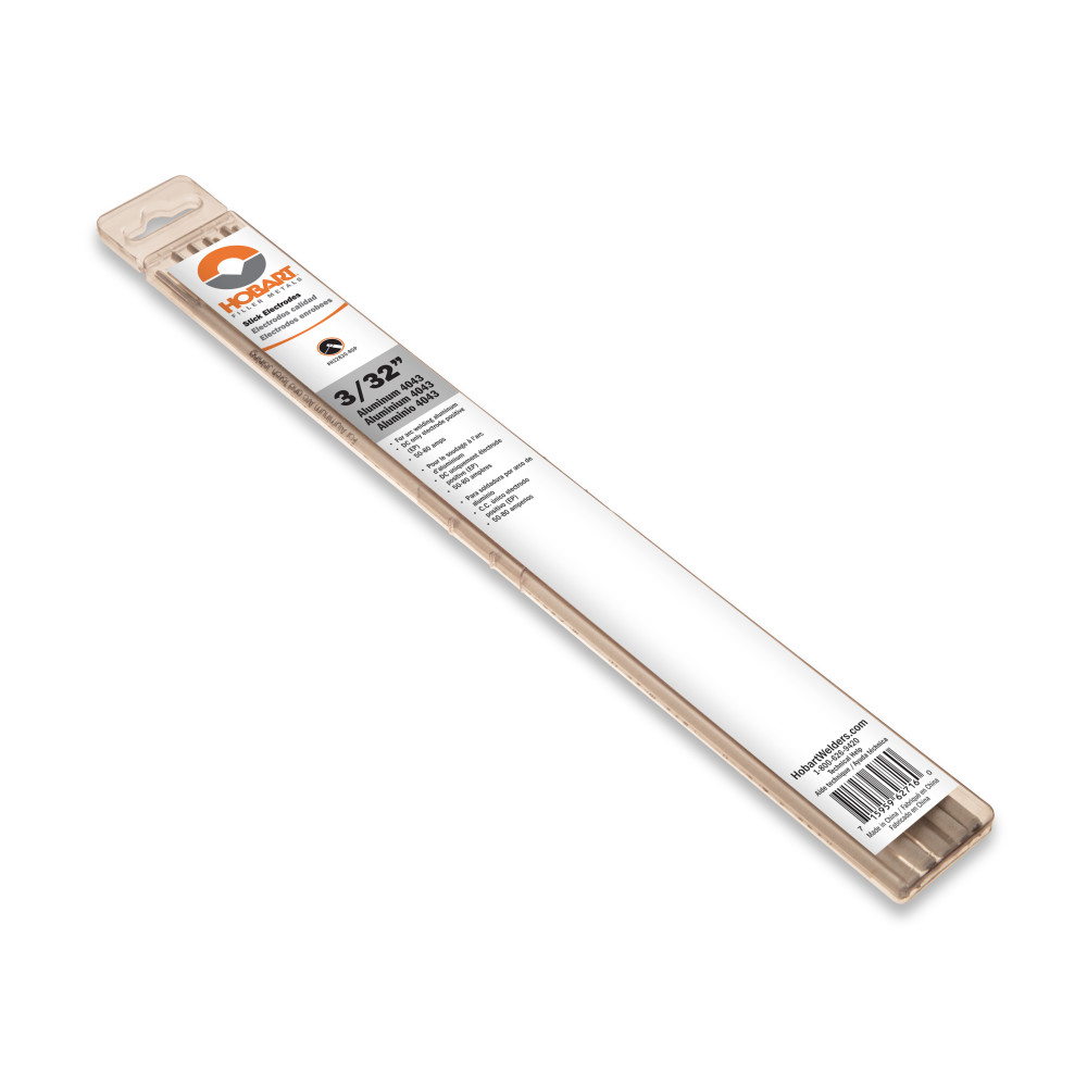 

Hobart Filler Metals Aluminum Stick Welding Electrodes 10pk