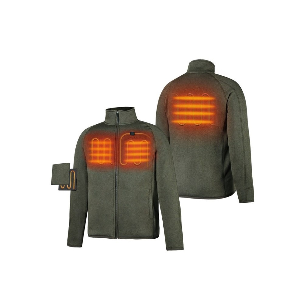 

ORORO Mens Army Green Heated Fleece Jacket Kit 3X